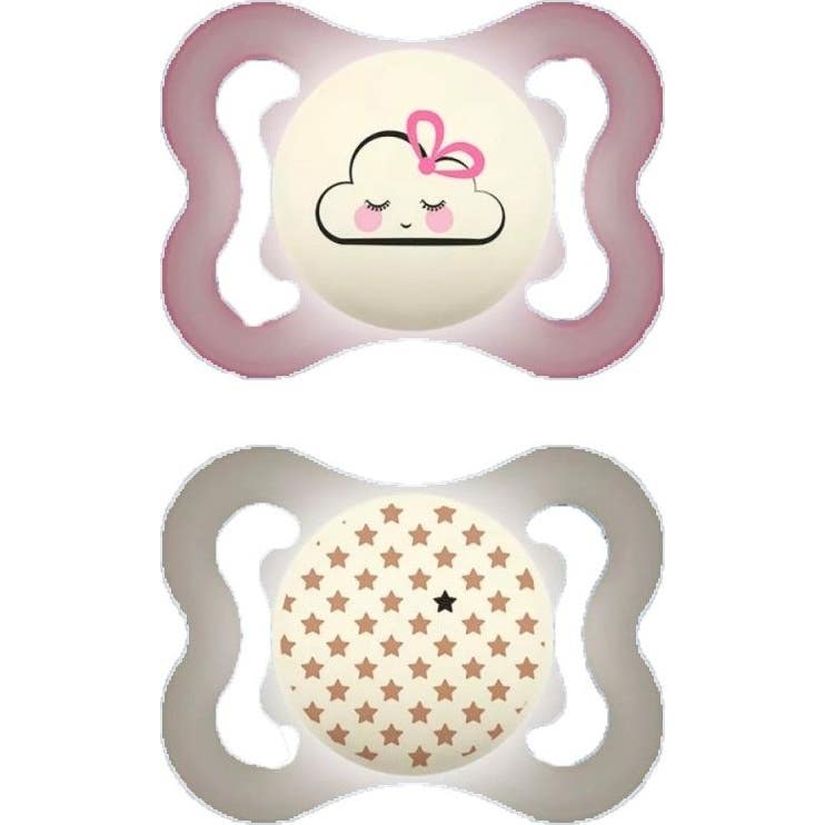 Mam Chupete Supreme Noche 26M Rosa 2uds