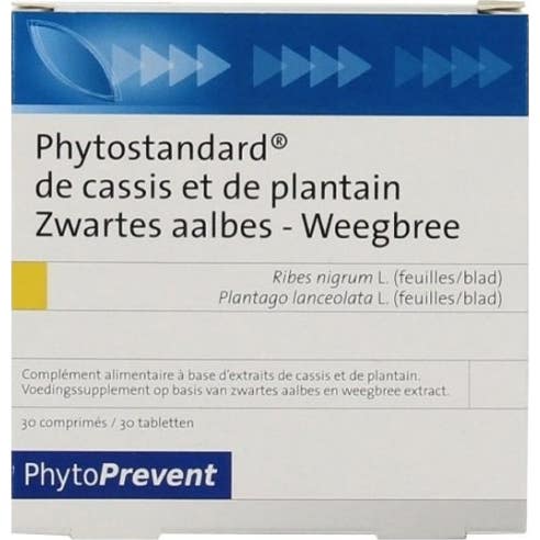 Pileje PhytoPrevent Phytostandard Grosella Negra y Plátano 30 tabletas