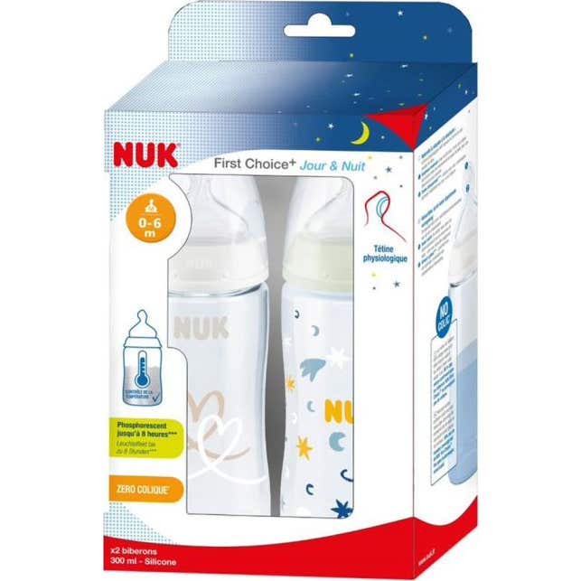 Nuk First Choice+ Day Night Silicone Bottle 2 uds