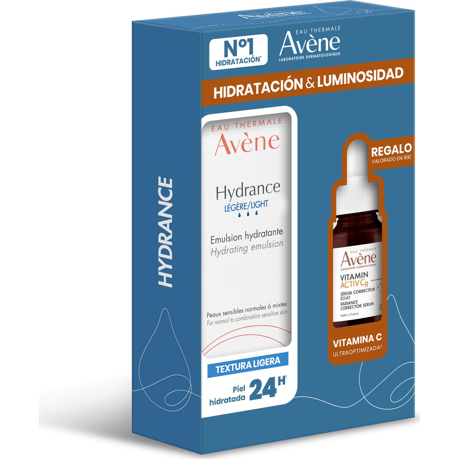 Avène Pack Hydrance Emulsión Hidratante Ligera 40ml + Sérum Vitamin Activ Cg 10ml