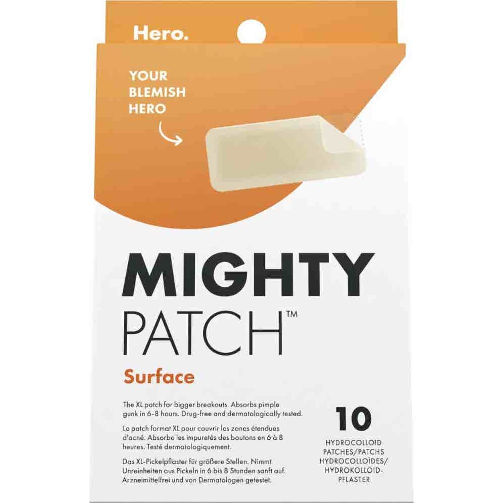 Hero Mighty Parche Superficie XL Hidrocoloide Antiacné 10uds