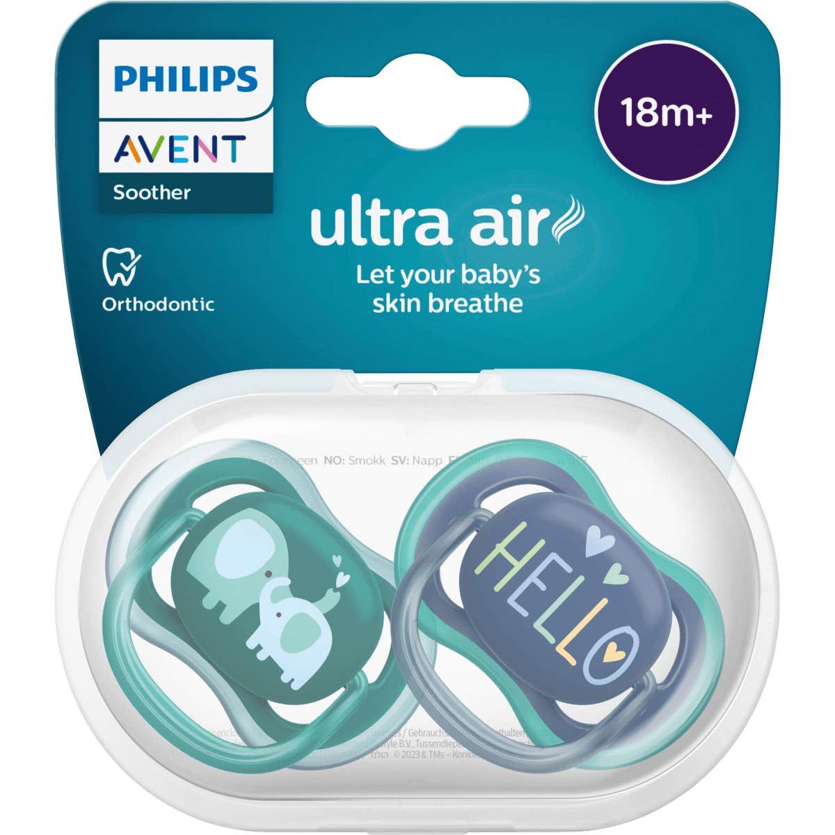 Philips Avent Ultra Air 18M+ Chupete Niño 2uds