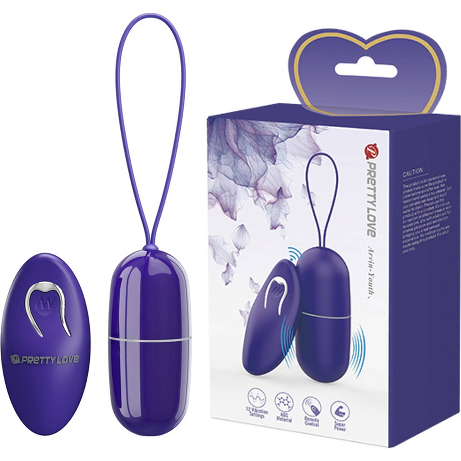 Pretty Love Arvin Youth Huevo Vibrador Control Remot Violeta 1ud