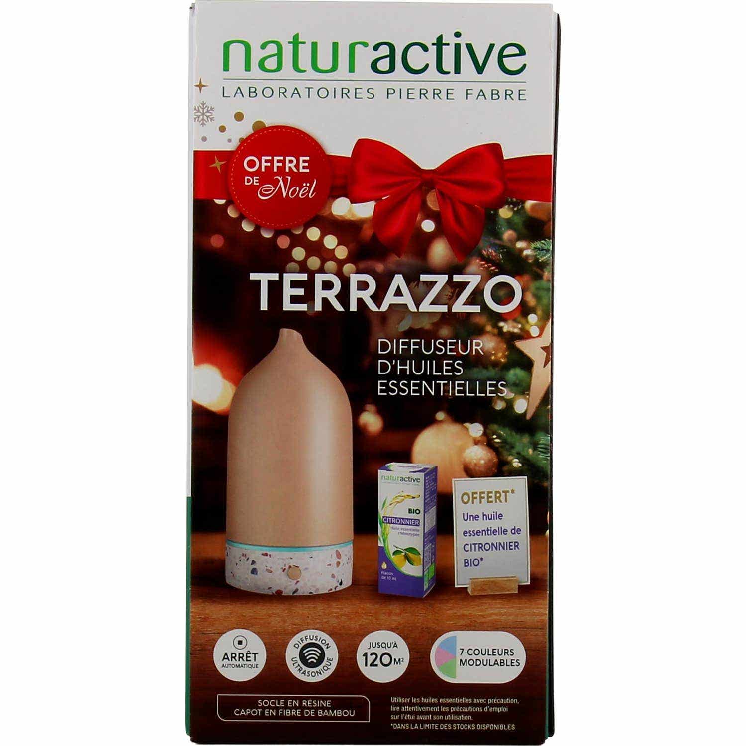 Naturactive Set Difusor Terrazzo + Aceite Limón 10ml