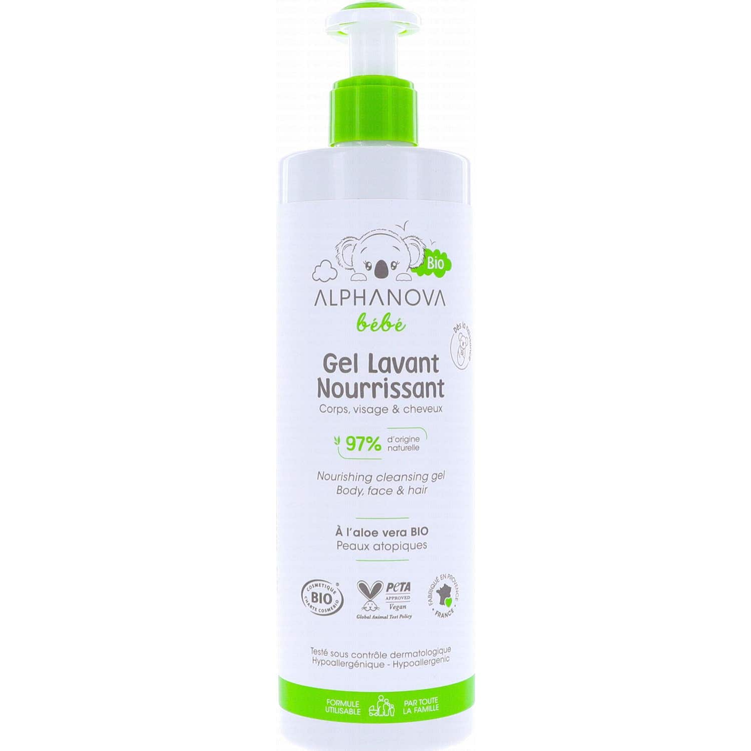 Alphanova Bebé Gel Lavado Nutritivo 400ml