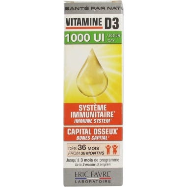 Eric Favre Vitamine D 1000 Ui 20 ml