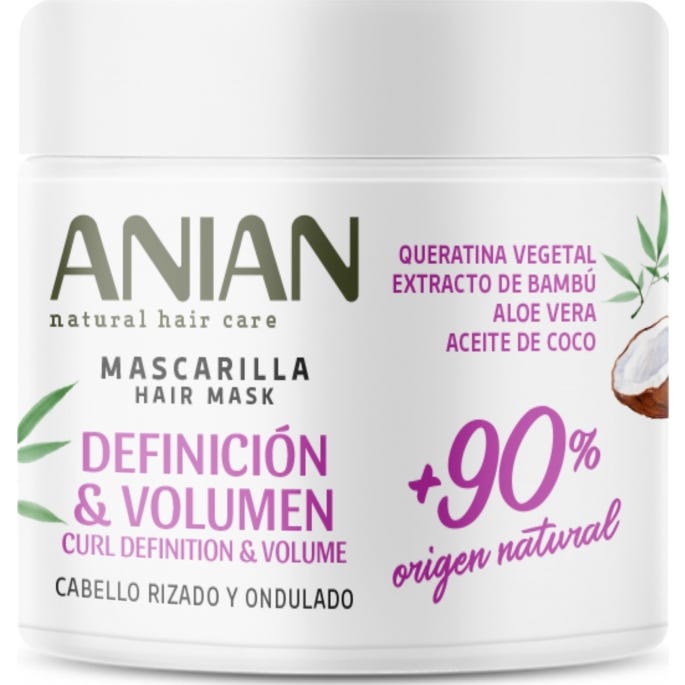 Anian Definición & Volumen Mascarilla Queratina Vegetal 350ml