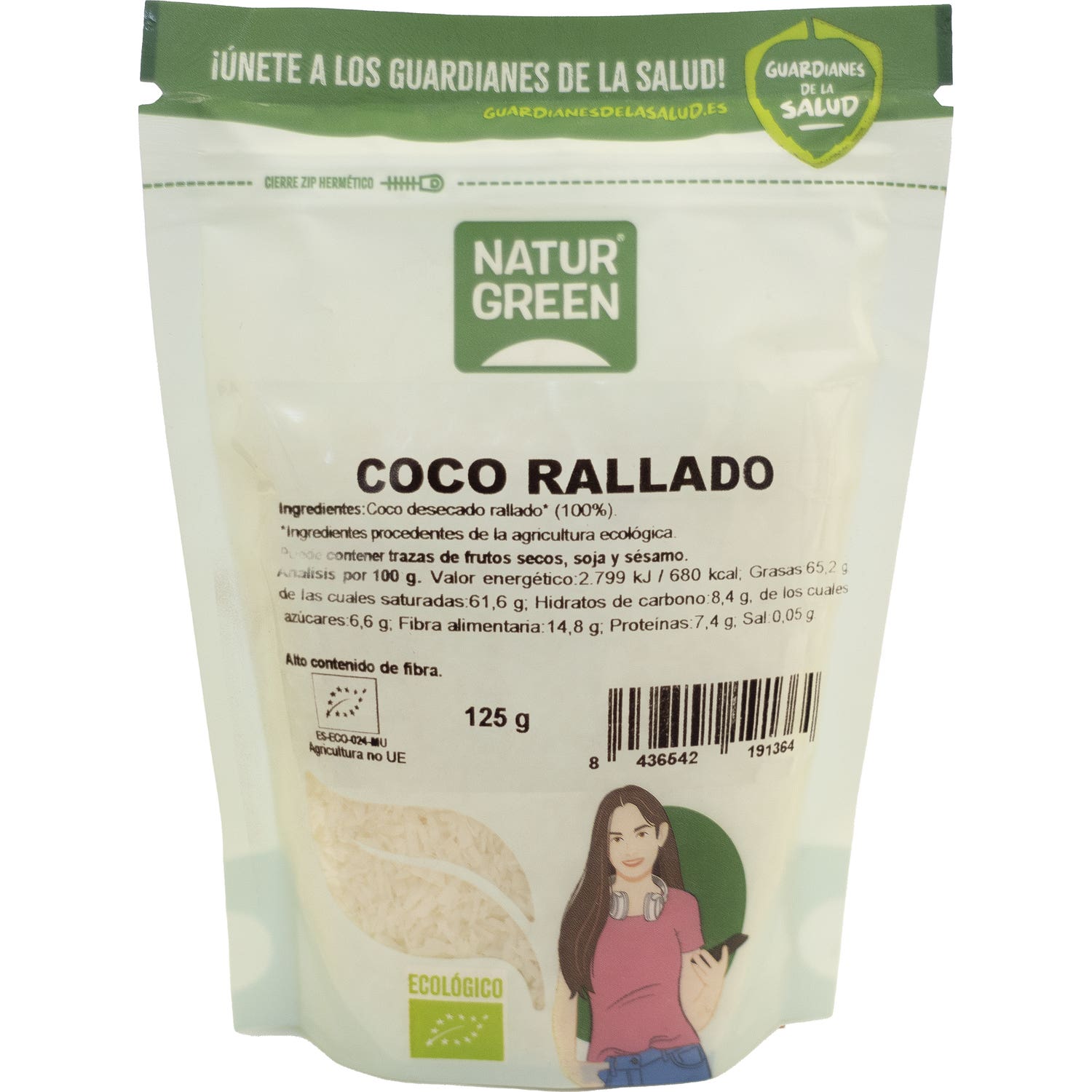 Naturgreen coco ecológico rallado 125g