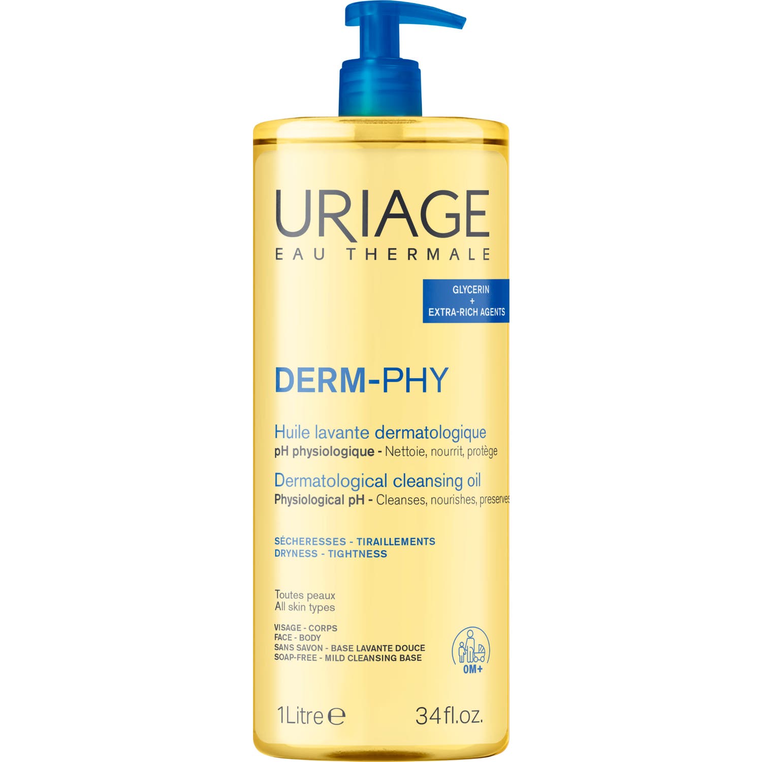 Uriage Derm-Phy Aceite Limpiador Dermatológico 1L