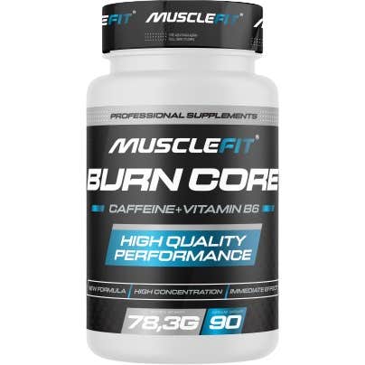MuscleFit BurnCore Cafeína + Vitamina B6 90 cápsula