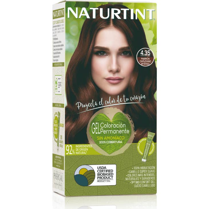 Naturtint Tinte de Cabello 4.35 Marrón Capuchino Intenso 1 ud