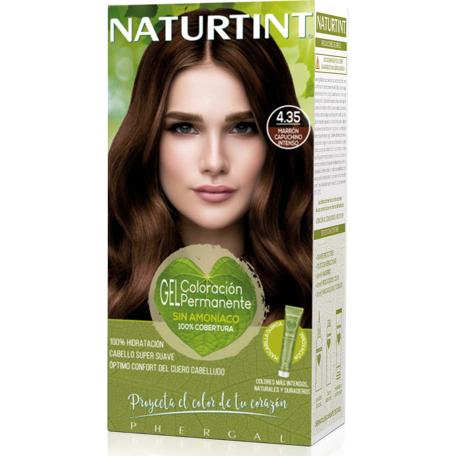 Naturtint Tinte de Cabello 4.35 Marrón Capuchino Intenso 1ud