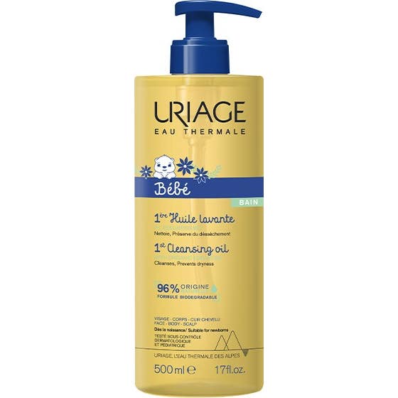Uriage Bébé 1St Cleansing Oil Aceite Limpiador Nutritivo Para Niños 500 Ml - Imagen 2
