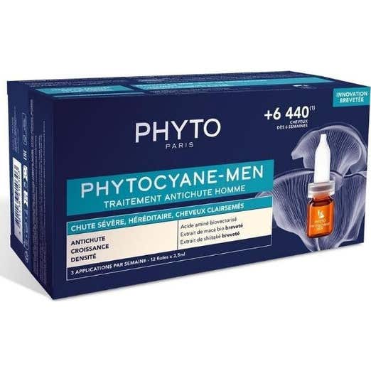 Phyto Phytocyane Tratamiento Anticaída Hombre 12uds