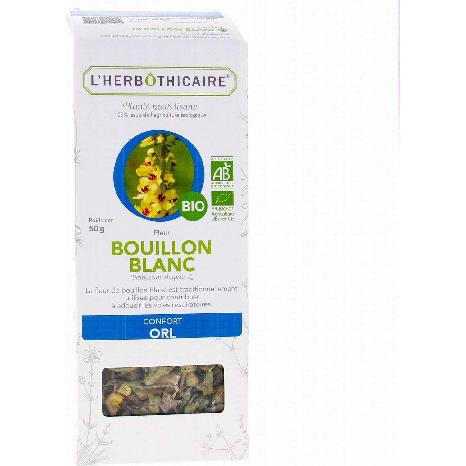 L'Herbôthicaire Flor Gordolobo Bio Tisana 50g de L'HERBOTHICAIRE | Natural Doctor