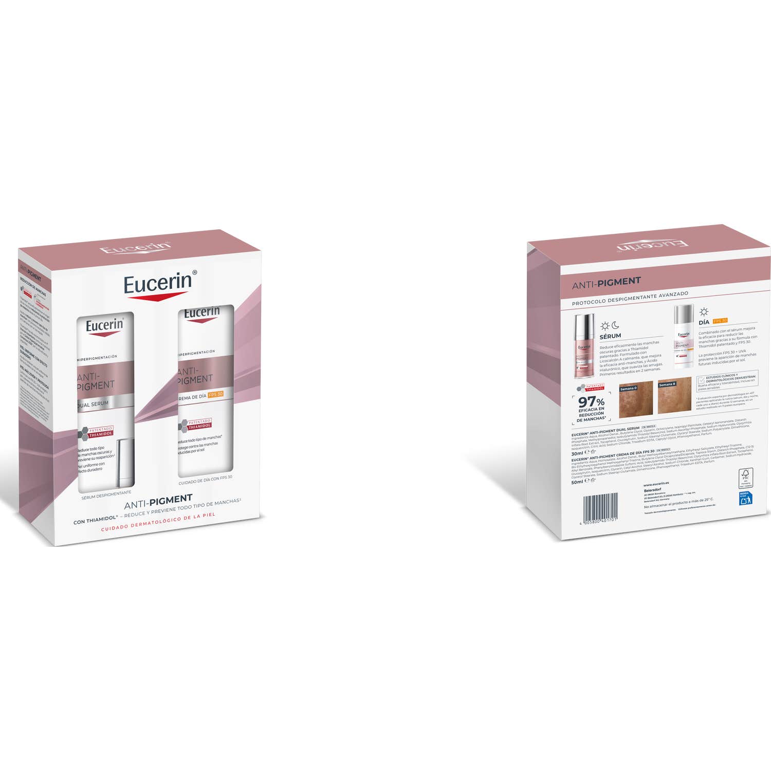 Eucerin Pack Anti-Pigment Dual Serum 30 ml + Crema de Día