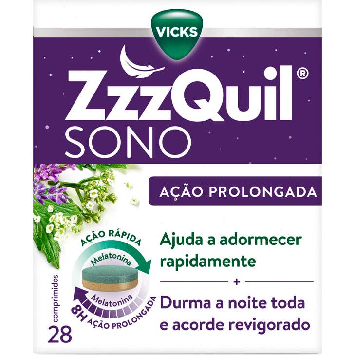 Zzzquil Sono Ação Prolongada 28comp