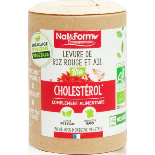 Nat&Form Bio Levadura Arroz Rojo y Ajo 90 caps