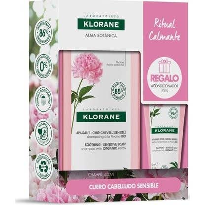 Klorane Champú Peonia 400ml + Acondicionador 50ml