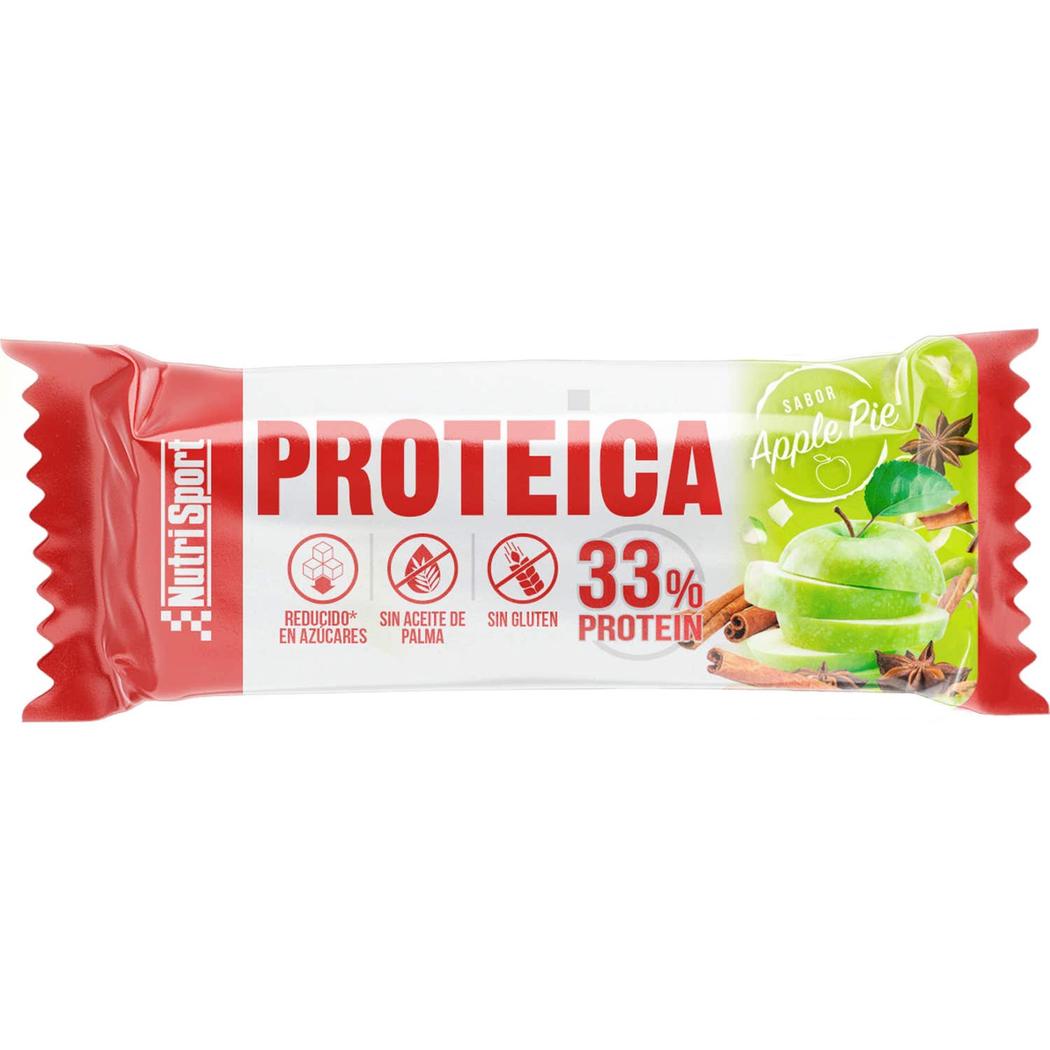 Nutrisport Protein Bar Yogur Apple Pie 24uds