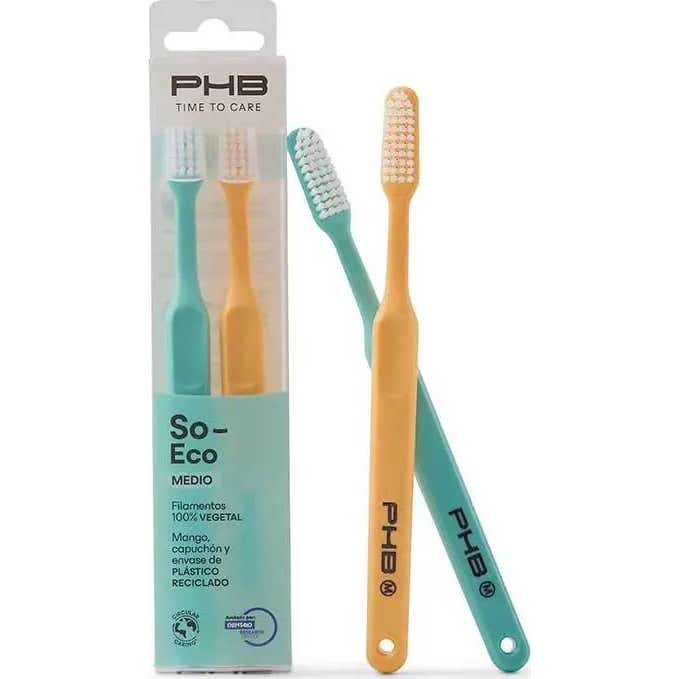 PHB Time To Care So-Eco Pack Cepillo Dental Medio 2uds