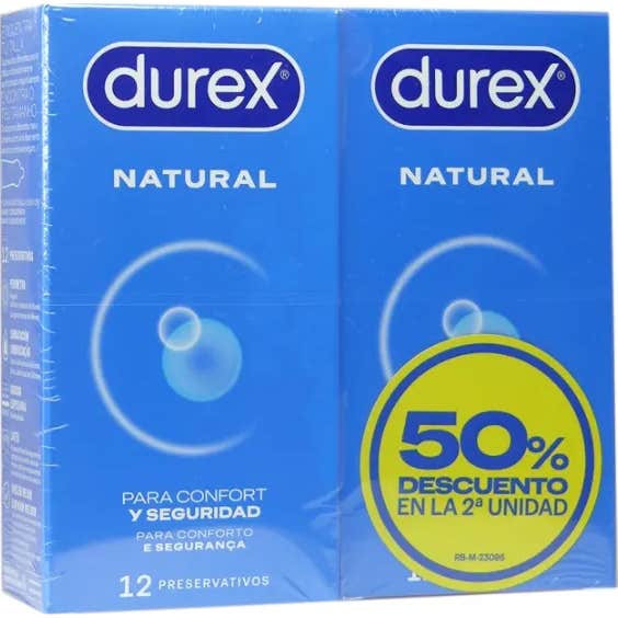 Durex Natural Preservativos 2 X12 uds
