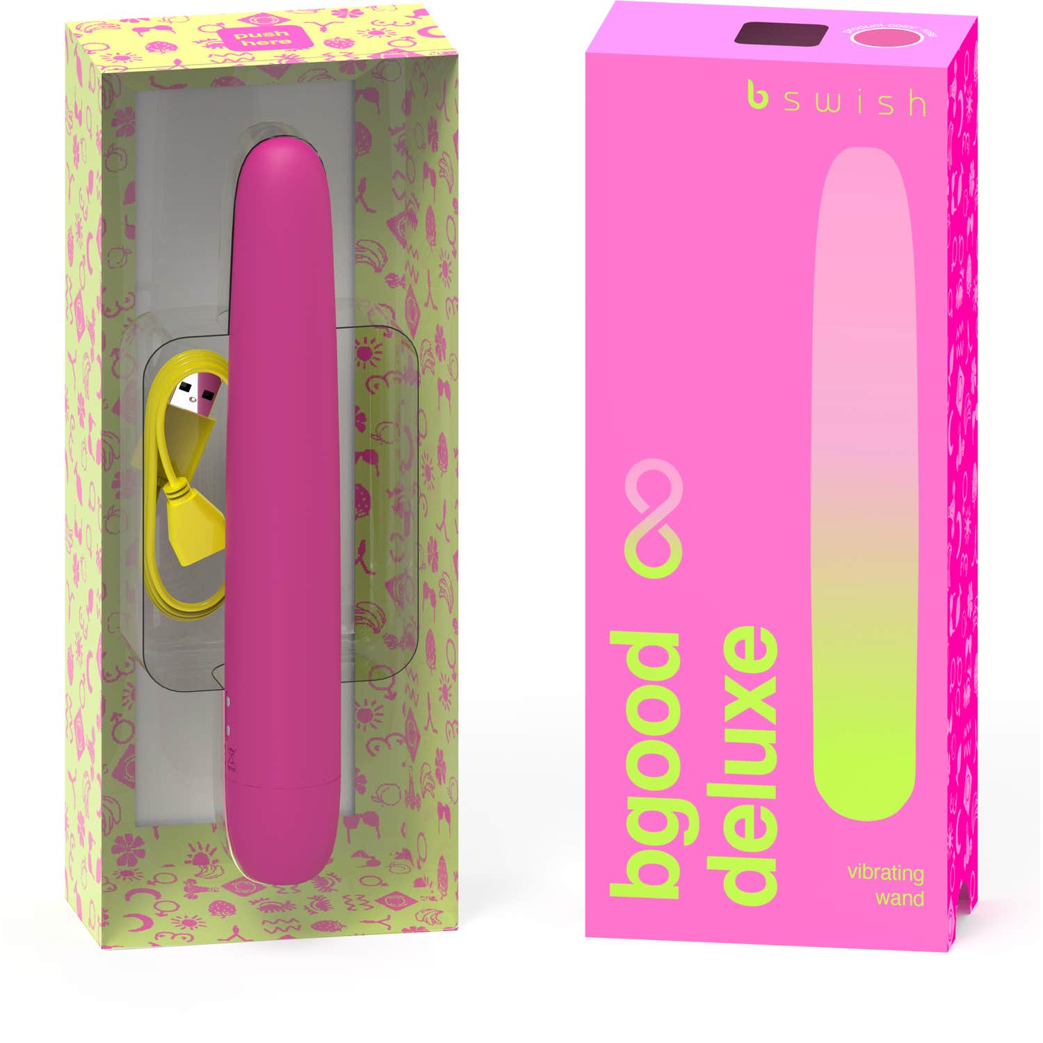 Bswish Bgood Infinite Deluxe Vibrator Silicone Rose 1ud