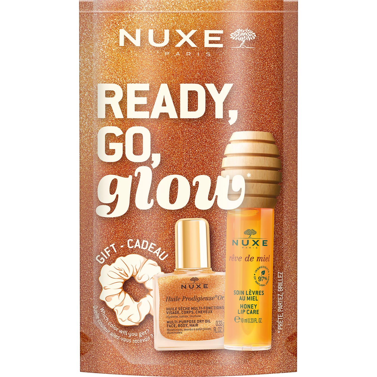 Nuxe Glow On The Go - Tratamiento Labial Miel + Huile Or 10 Ml + Regalo