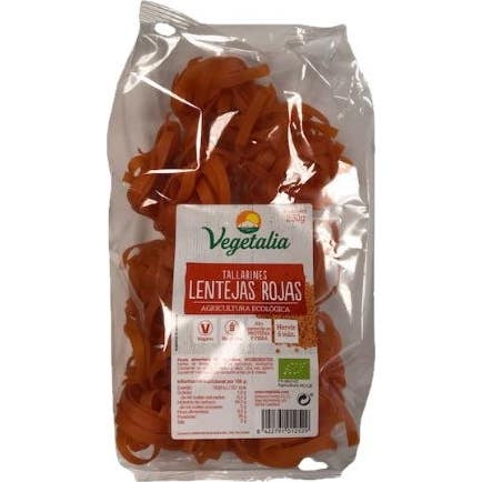Vegetalia Tallarines Lentejas Rojas Bio sin Gluten 250g