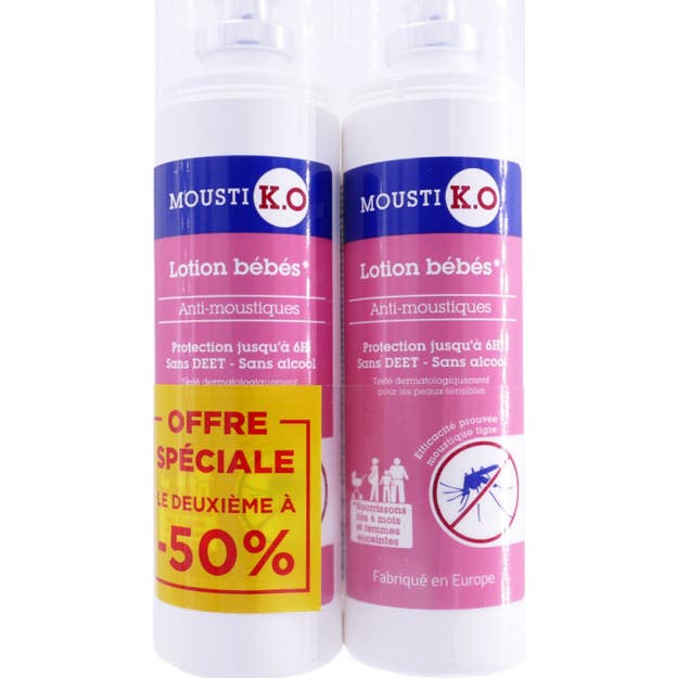 Mousti K.O Loción Anti-Mosquitos +6m 2x100ml