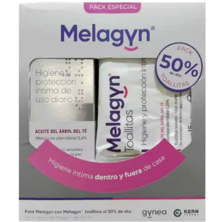 Melagyn Pack Gel 200ml + Toallitas