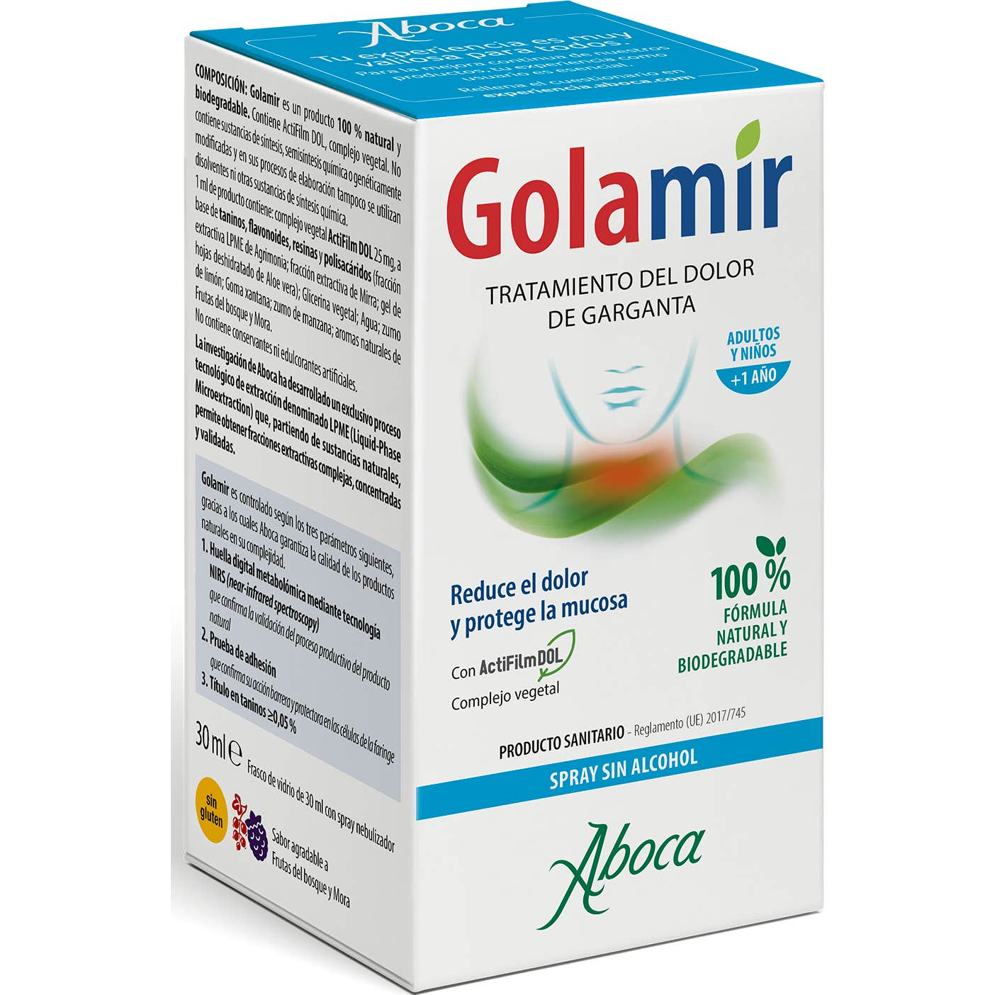 Aboca Golamir Spray Sin Alcohol 30ml