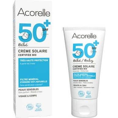 Acorelle Crema Solar Bebé Spf50+ Bio 50 ml