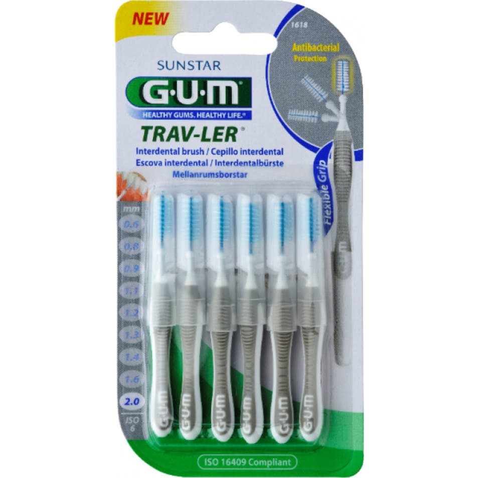 GUM Trav-Ler Cepillo Interdental 2.0mm 4uds