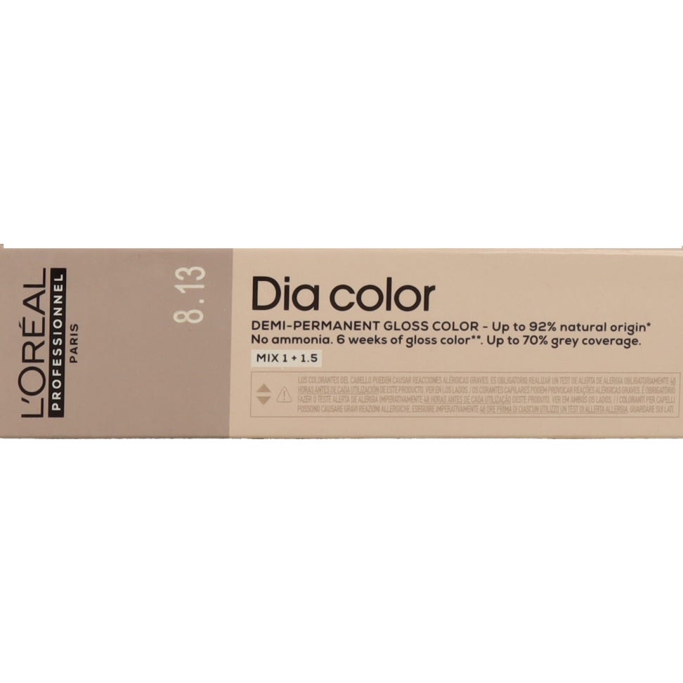 'L''Oréal Dia Color 8.13 Rubio Claro Ceniza Dorado 60 ml'