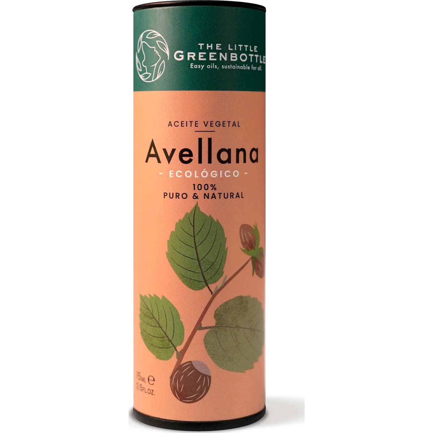 The Little Green Bottle Aceite Vegetal Puro Avellana 15ml