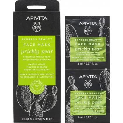 Apivita Express Beauty Mascarilla Facial Calmante 6 uds (2 X8 ml)