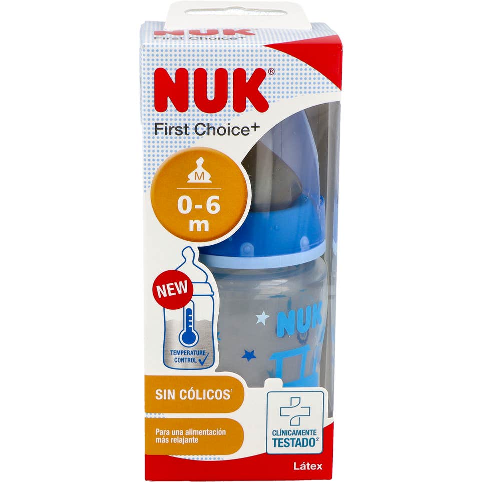 Nuk first choice biberón tetina látex talla 1 orificio m 150ml