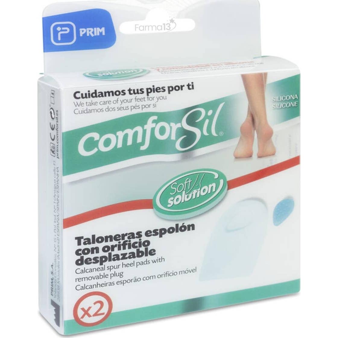 Comforsil Talonera Espolón Orificio Desplazable T-M 1 par
