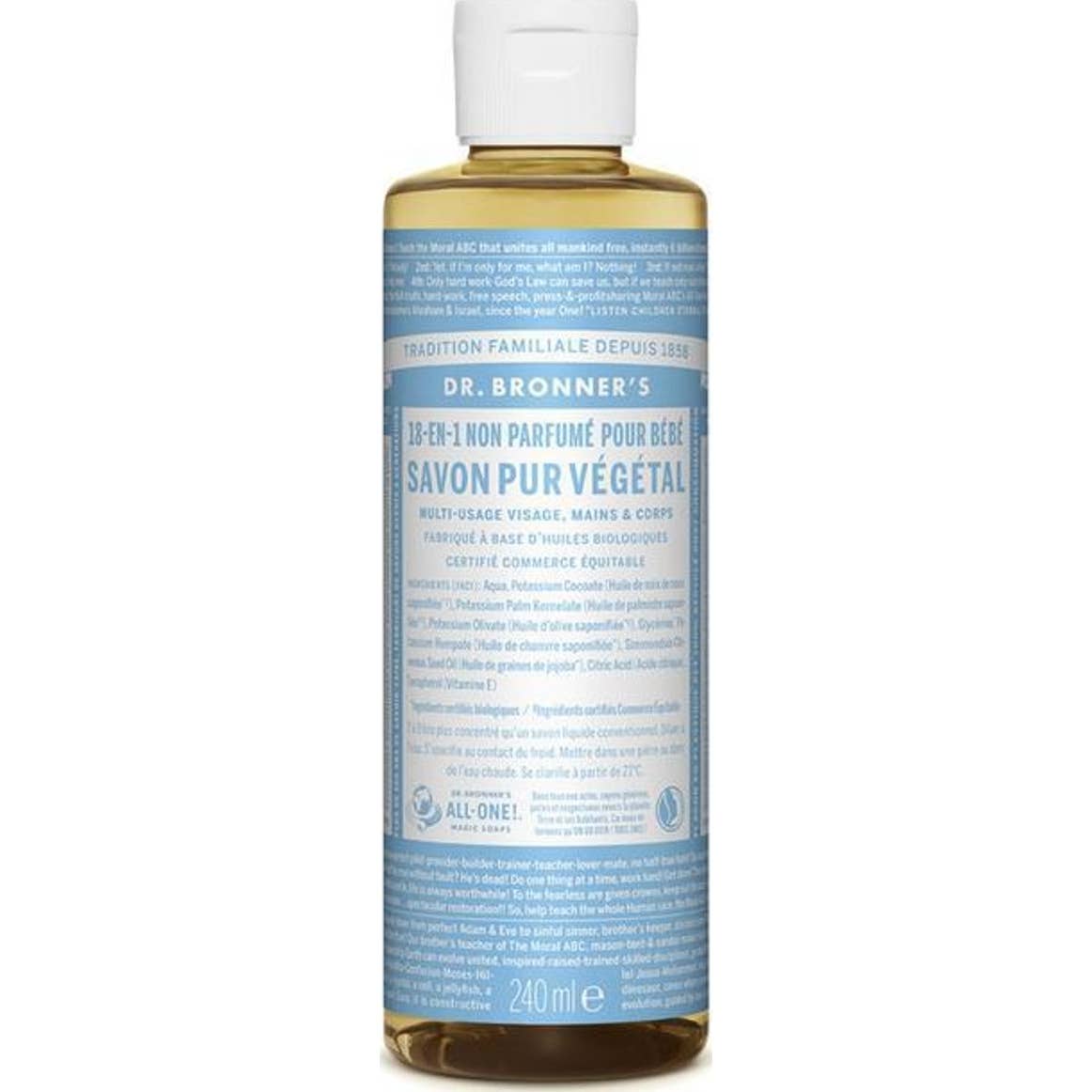 'Dr Bronner''s Jabón Líquido Bebé Neutro 240ml'