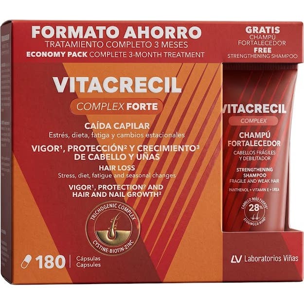 Vitacrecil Complex Forte 180 caps + Champú 100 ml
