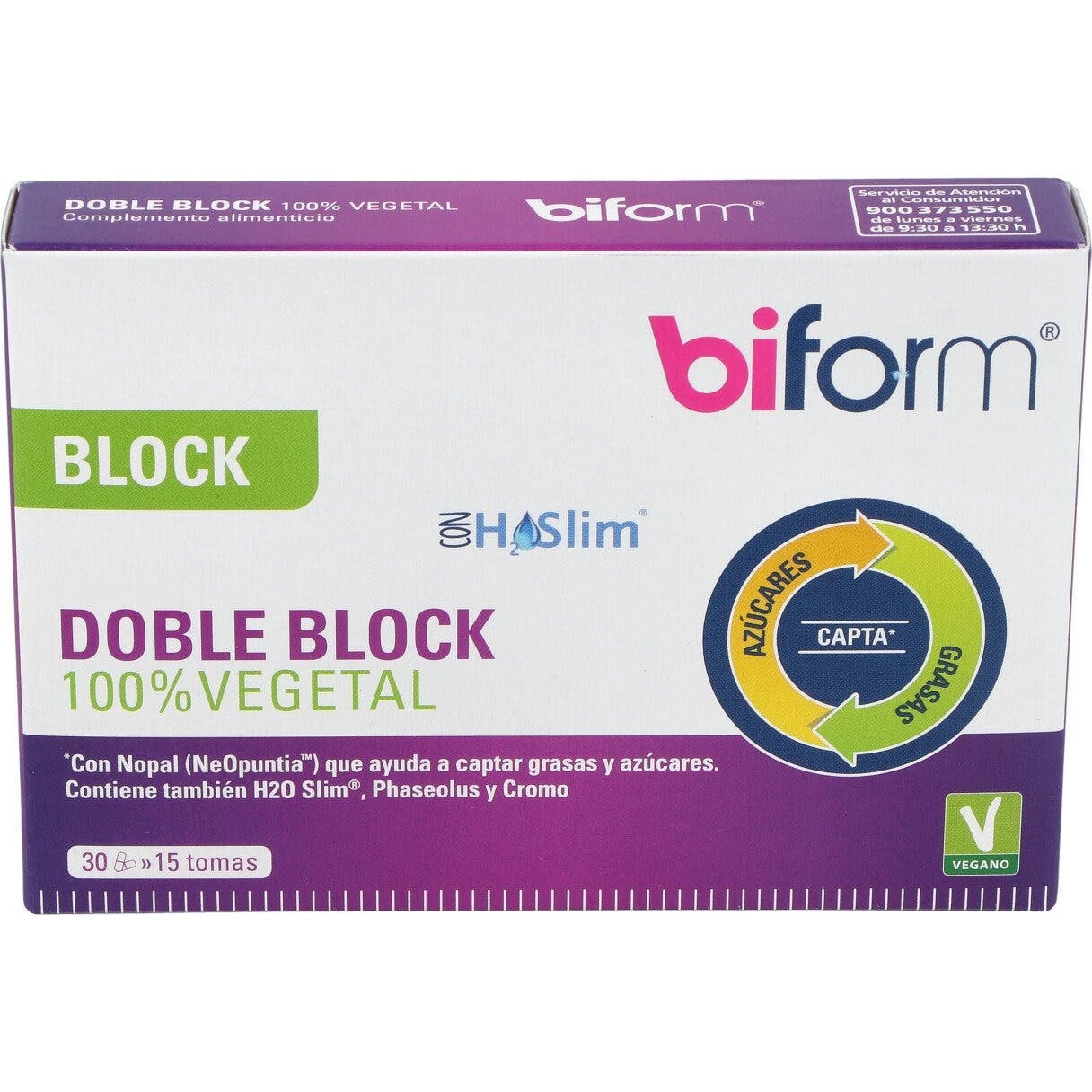 Biform Doble Block 100% Vegetal 30cáps