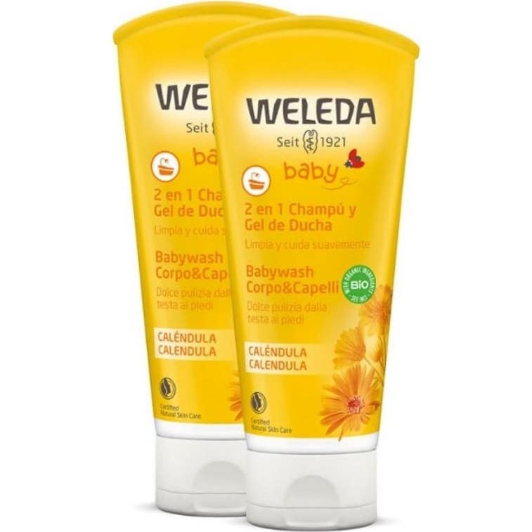 Weleda Duplo 2 en 1 Champú Gel Ducha 2x200ml