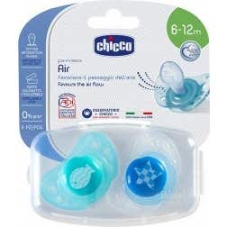 Chicco Chupete Physio Air Azul Silicona 6-12