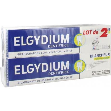 Elgydium Pasta de Dientes Blanqueadora Cool Lemon 2 X75 ml