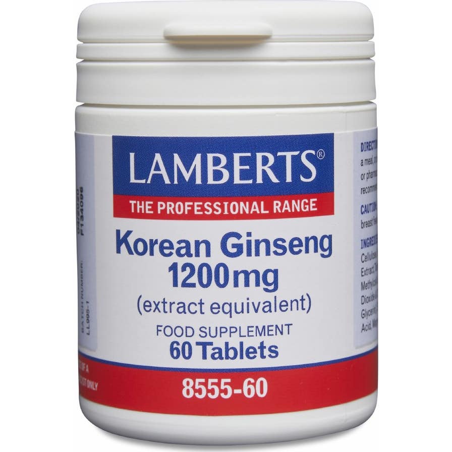 Lamberts Korean Ginseng 1200Mg 60Comp