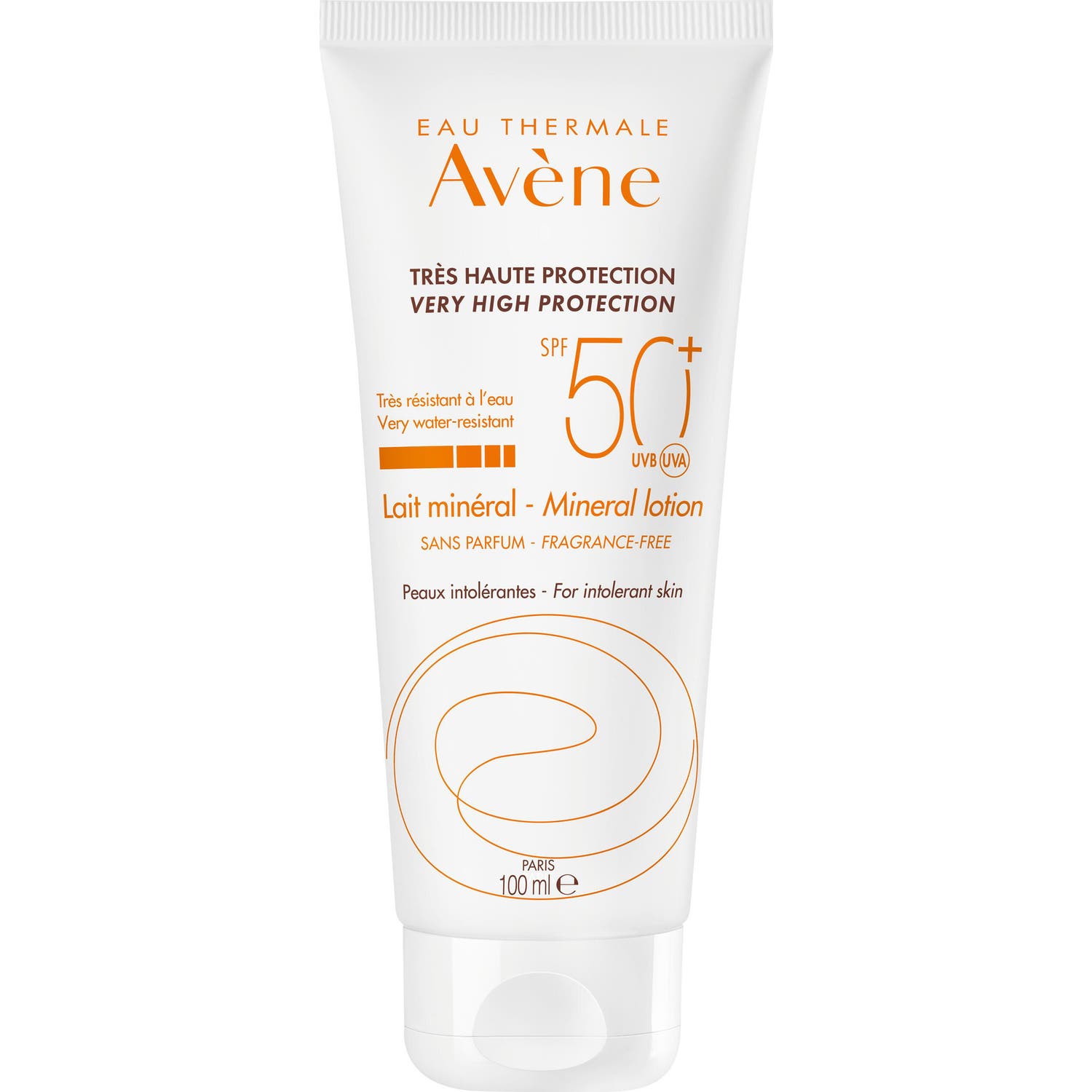 Avène Solar Leche Mineral SPF50+ 100ml