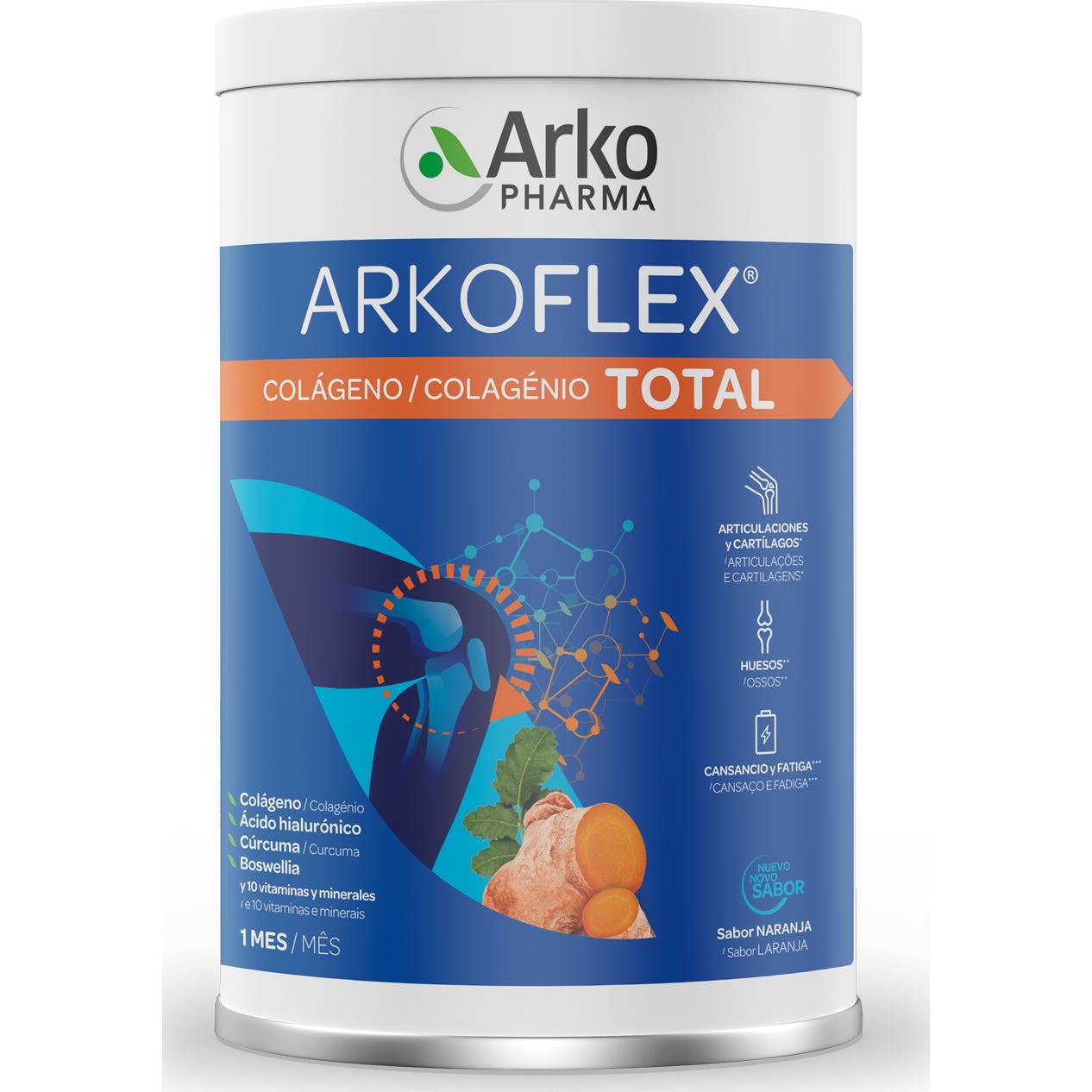 Arkopharma Arkoflex Colágeno Total sabor Naranja 390g