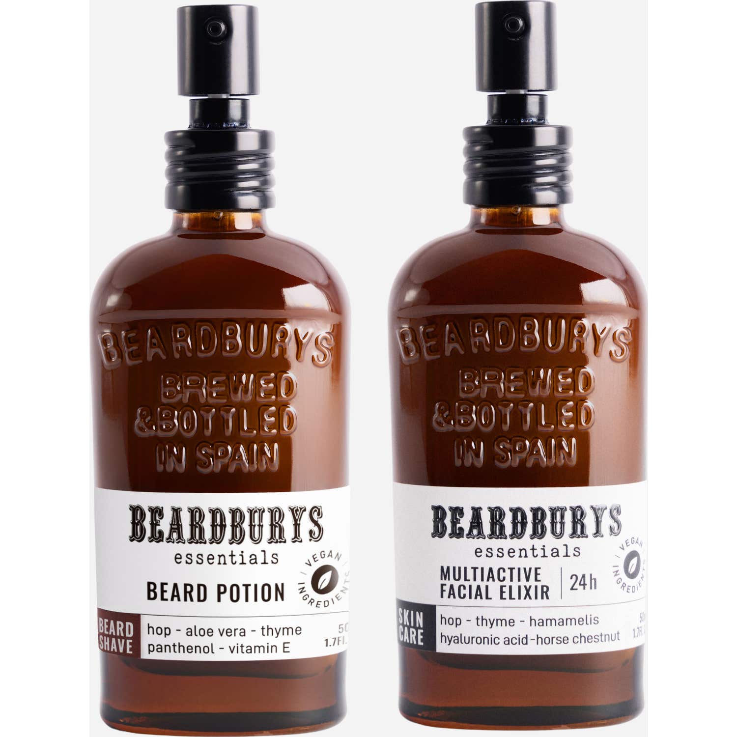 Beardburys Essentials Kit Express Cuidado Facial y Barba 2 Pasos