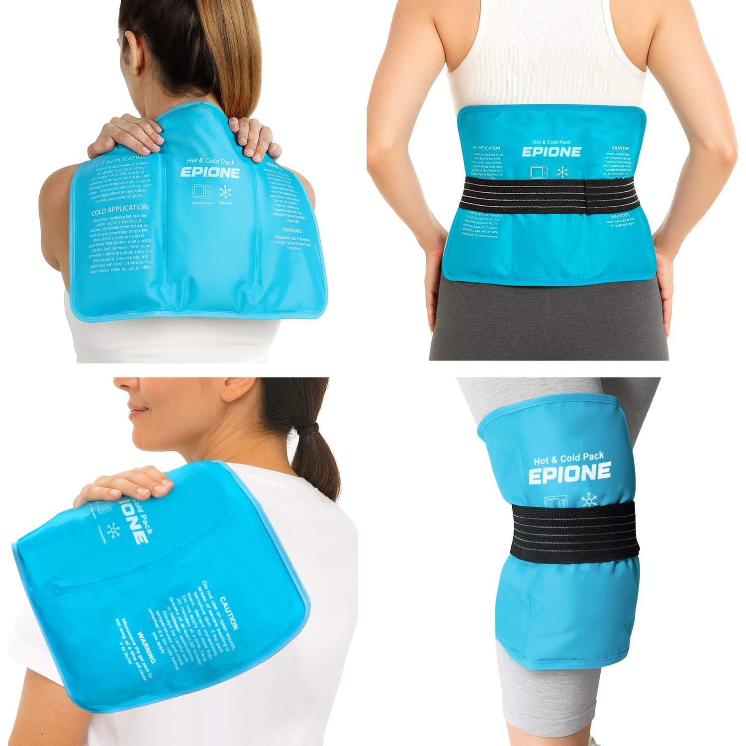 Boston Tech Compresa Gel Frío-Calor EPIONE 27x37 cm para Espalda, Rodilla y Hombro